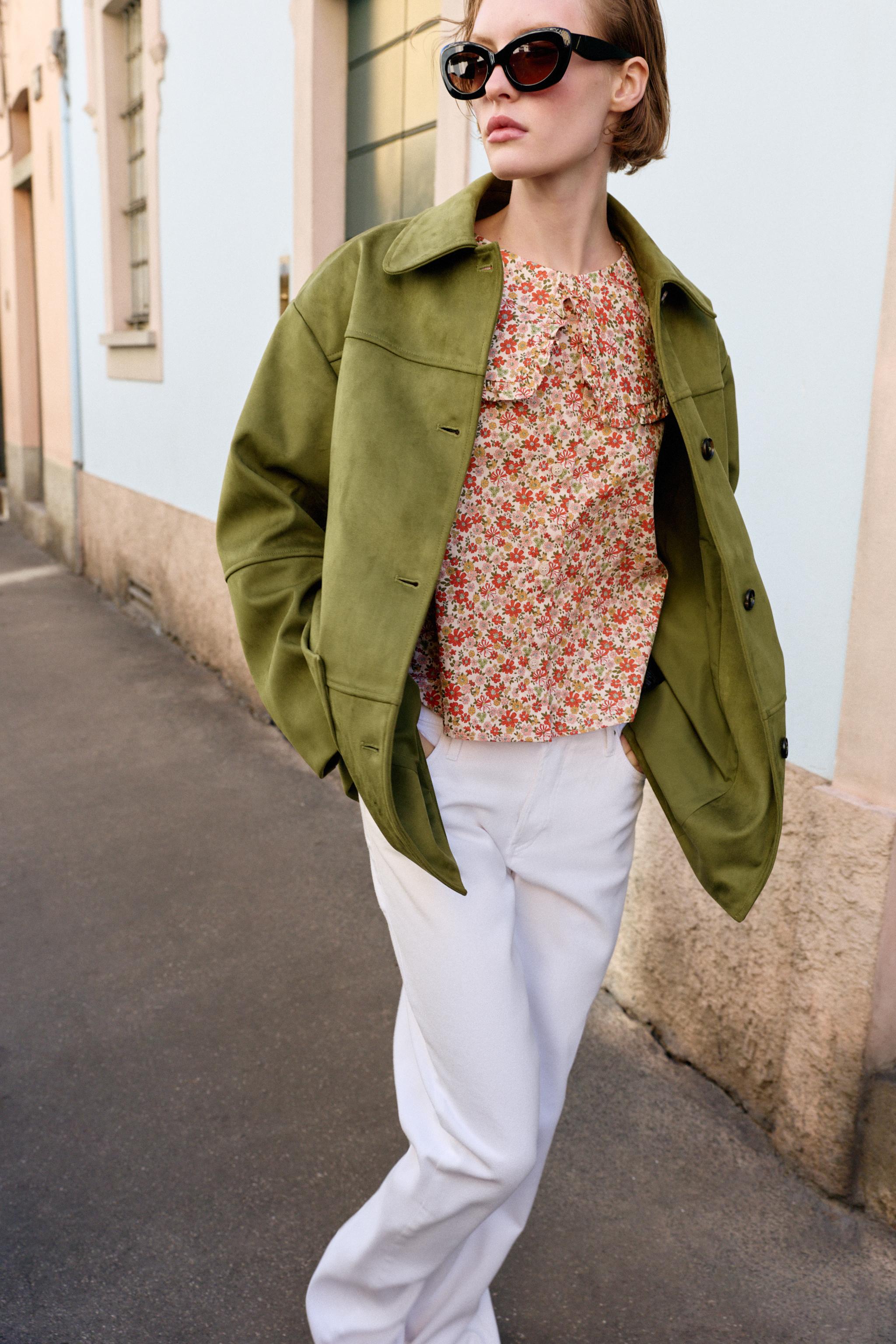 MANTEAU EFFET DAIM